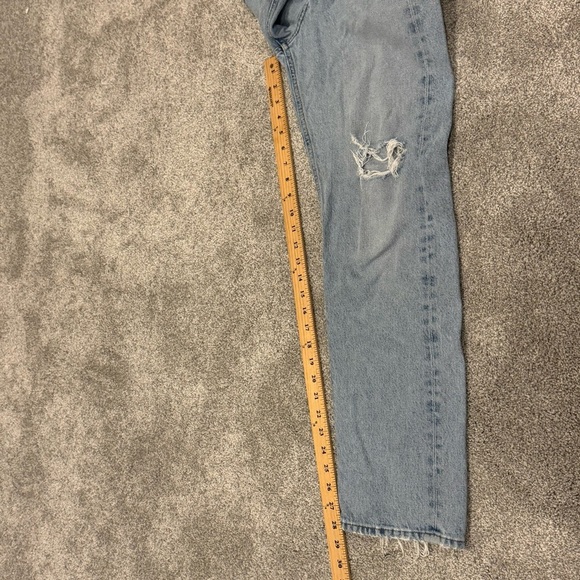 Agolde 90'S MID RISE STRAIGHT IN ALTER blue size 25 EUC - Picture 9 of 10